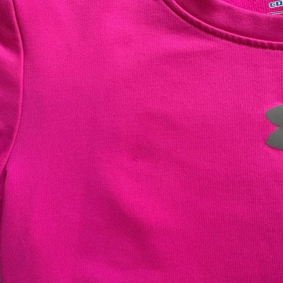 🤍5 for 20$ Under Armour Girls Fitted Cold Gear Pink Long Sleeve Youth Medium - Picture 3 of 7